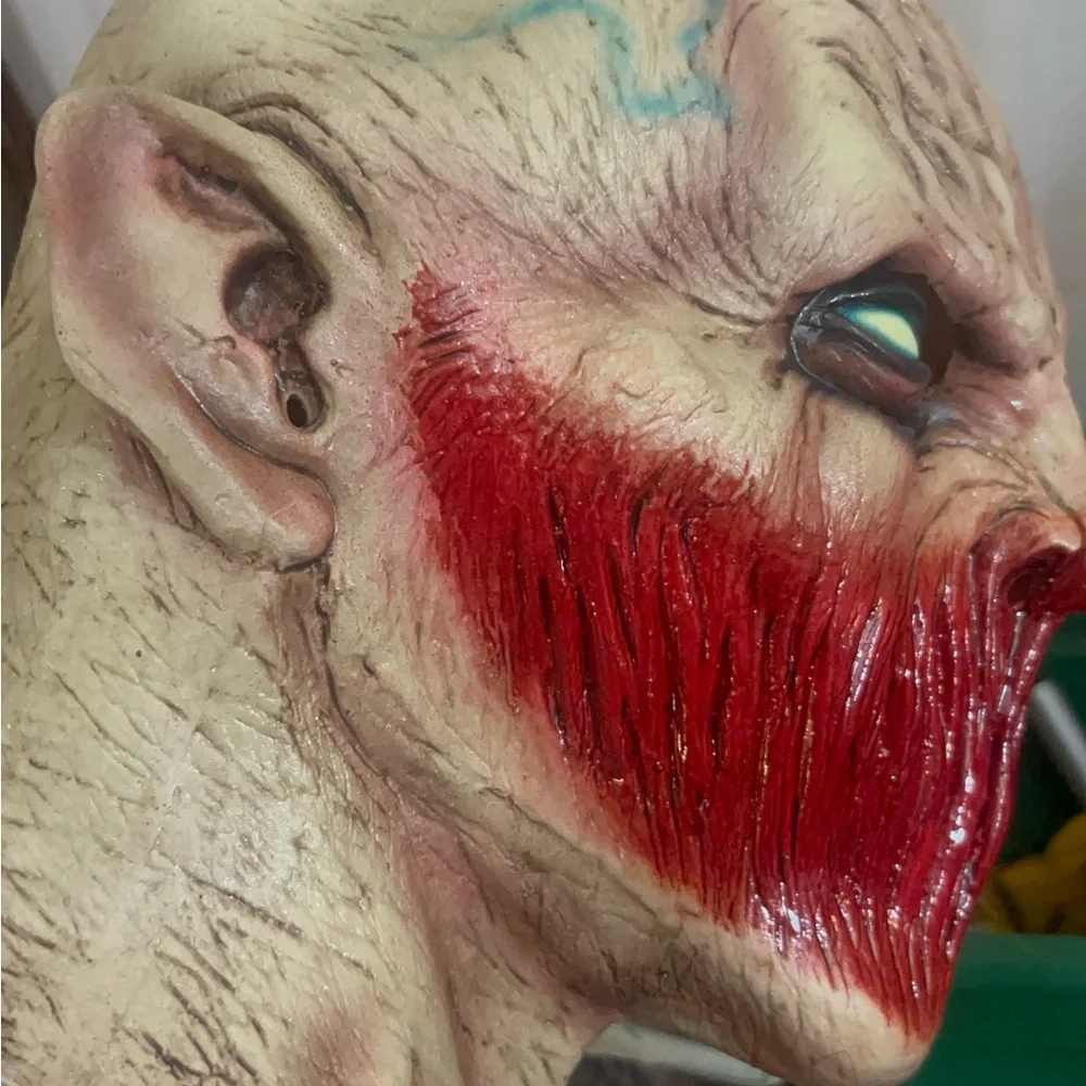 ADULT HALLOWEEN ZOOMBIE SCARY MASK COSTUME women men